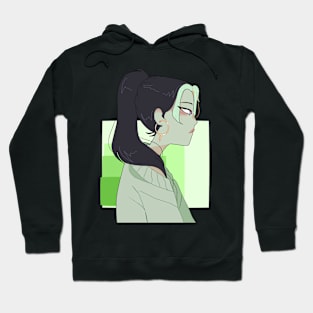 aesthetic green girlypop Hoodie